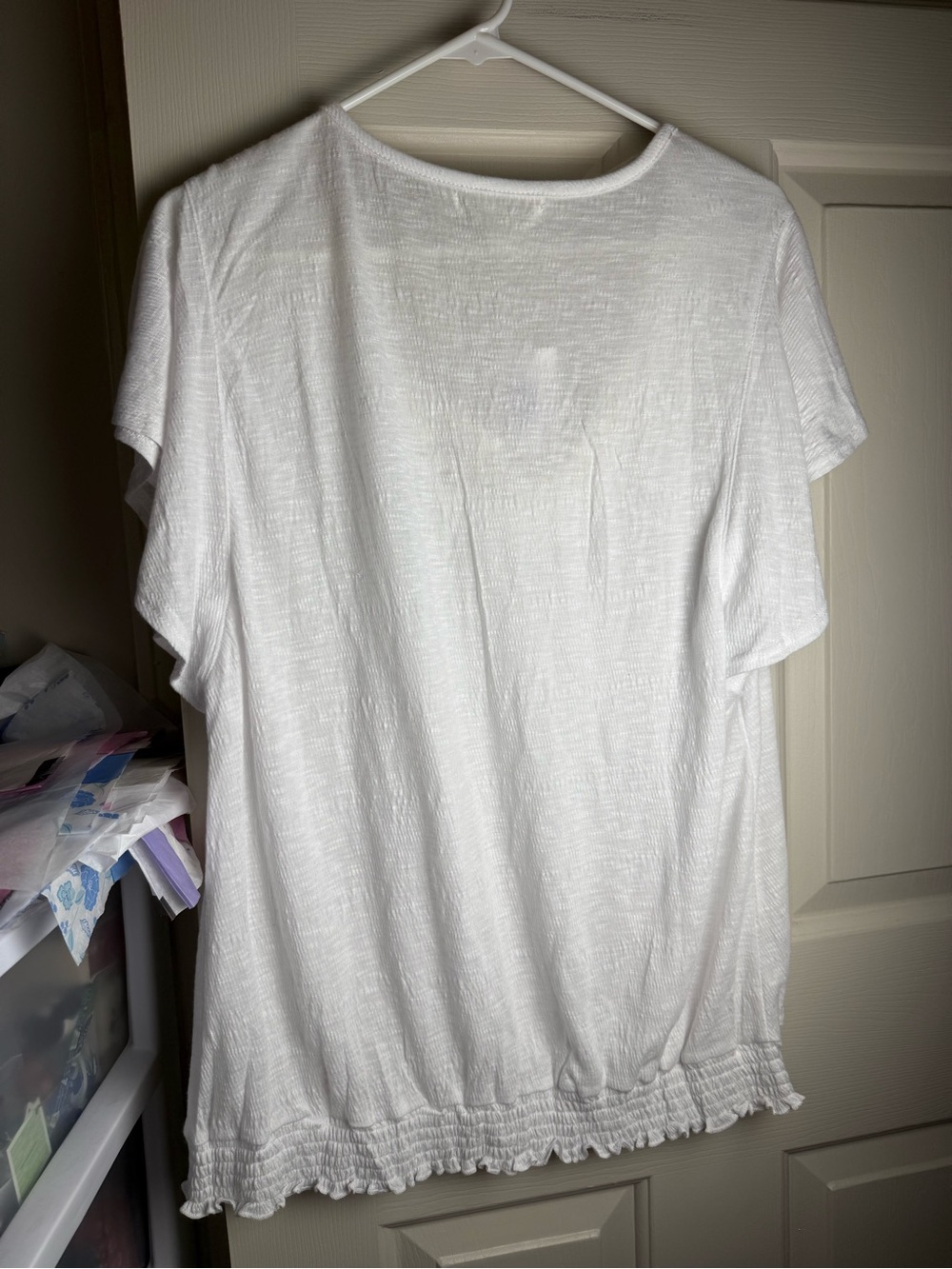 New York Laundry White Lace Blouse Size 1X - Picture 5 of 5